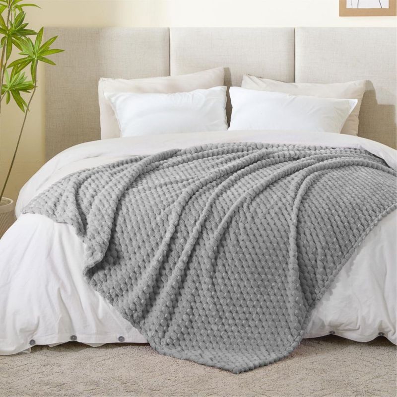 Manta BEDELITE 152x127 cm Gris Suave y Acogedora – Regalo Ideal