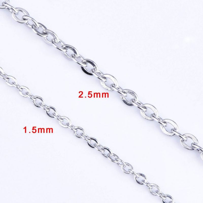 Cadena Outus de 10 m y 15 mm de acero inoxidable para bisutería
