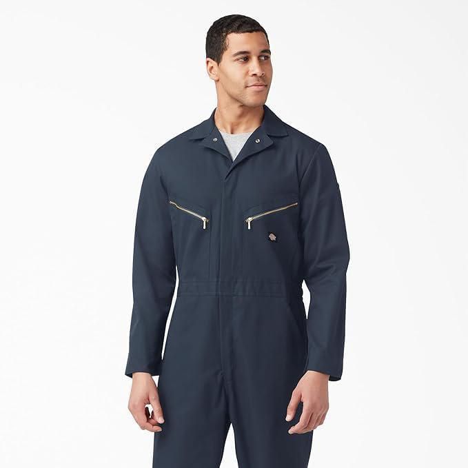 Overol Dickies 4XL Azul Marino Oscuro de Sarga con Cremallera
