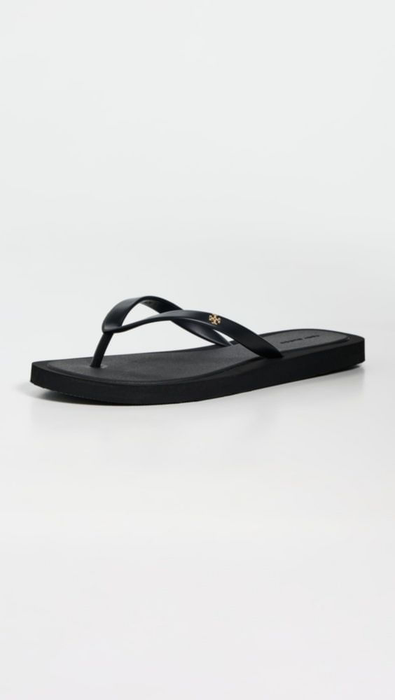 Sandalia Tory Burch Kira Negro/Dorado Talla 11 EE. UU.