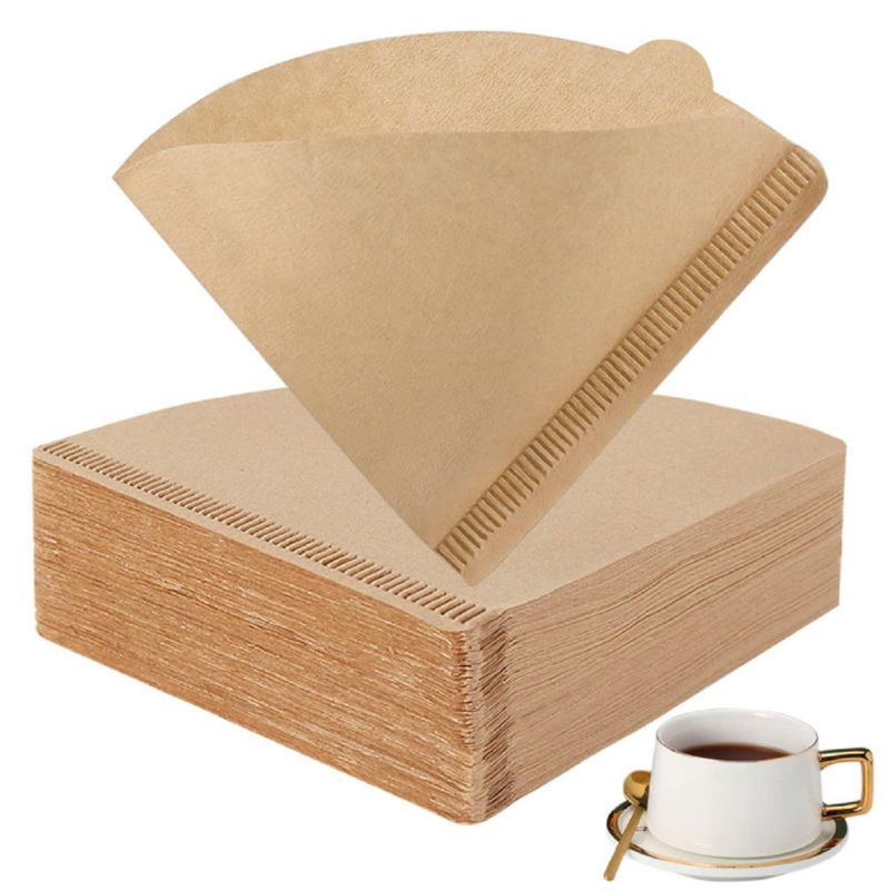Filtro de Café BYKITCHEN V02 12 cm Paquete de 200 Natural