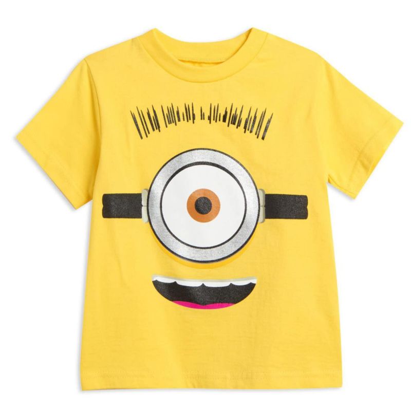 Conjunto de camiseta UNIVERSAL 5T Amarillo y Negro Minions