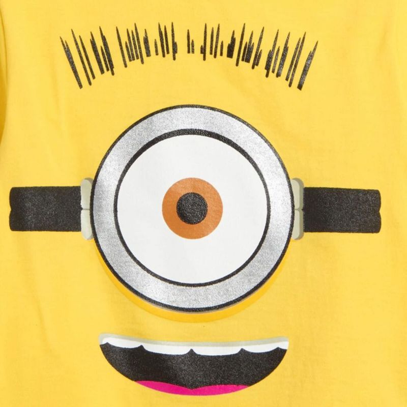 Conjunto de camiseta UNIVERSAL 5T Amarillo y Negro Minions