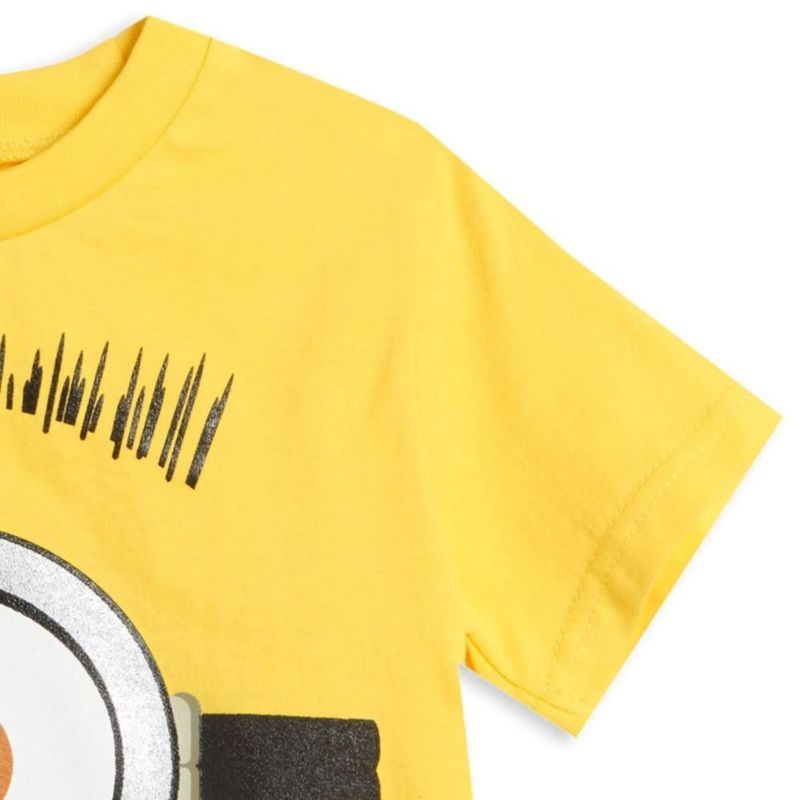 Conjunto de camiseta UNIVERSAL 5T Amarillo y Negro Minions