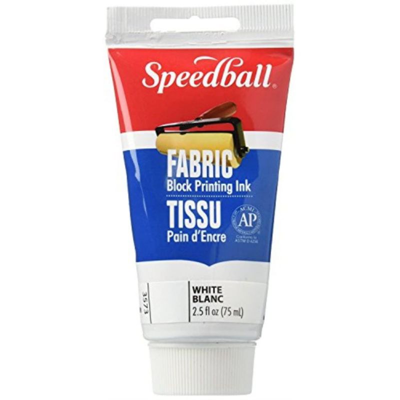 Tinta para Tela Speedball 75 ml Blanco para Textil y Camiseta