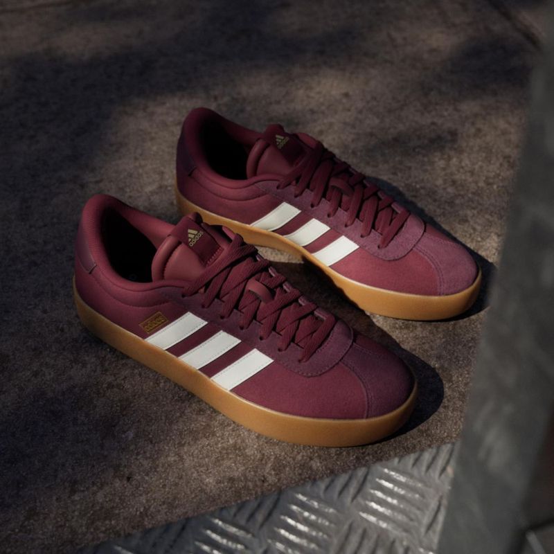 Zapatillas adidas VL Court 3.0 Shadow Red/Off White/Marrón talla 10.5