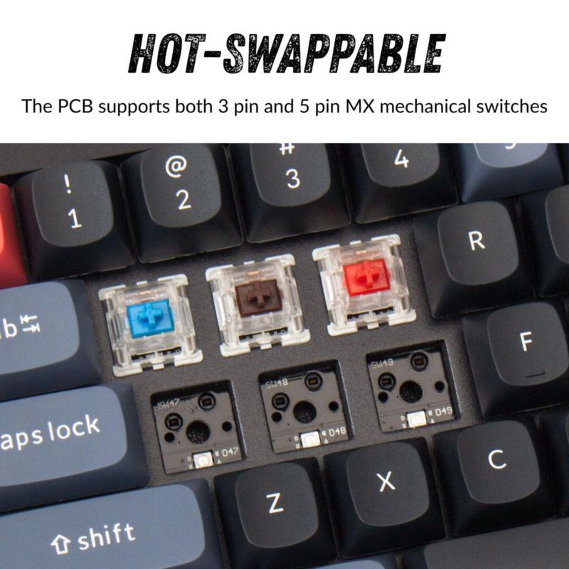 Teclado Keychron Q65 con cable cuerpo de aluminio y teclas macro