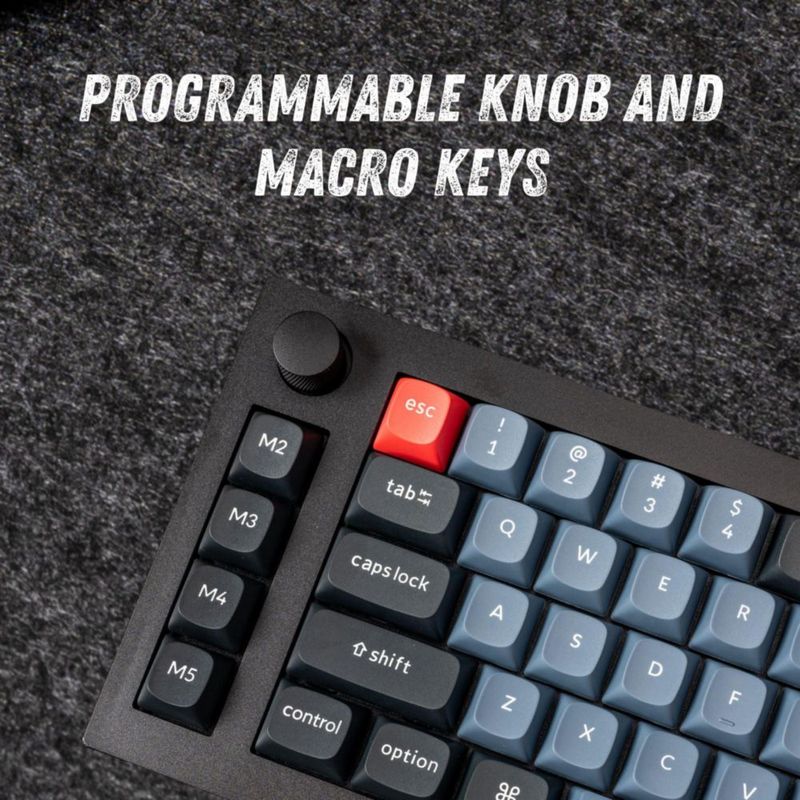 Teclado Keychron Q65 con cable cuerpo de aluminio y teclas macro