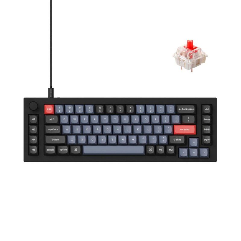 Teclado Keychron Q65 con cable cuerpo de aluminio y teclas macro