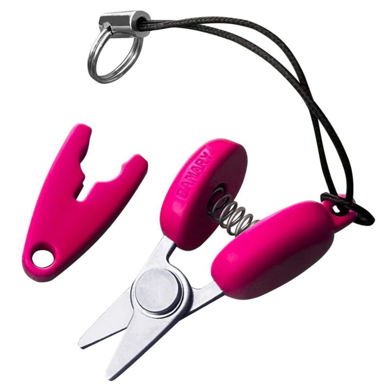 Tijeras CANARY Mini de Viaje 35 cm Rosa Aprobadas por la TSA