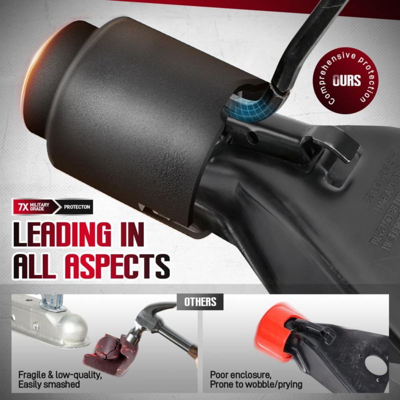 Cerradura para remolque AUREOASIS 2-5/16" 2" y Bulldog