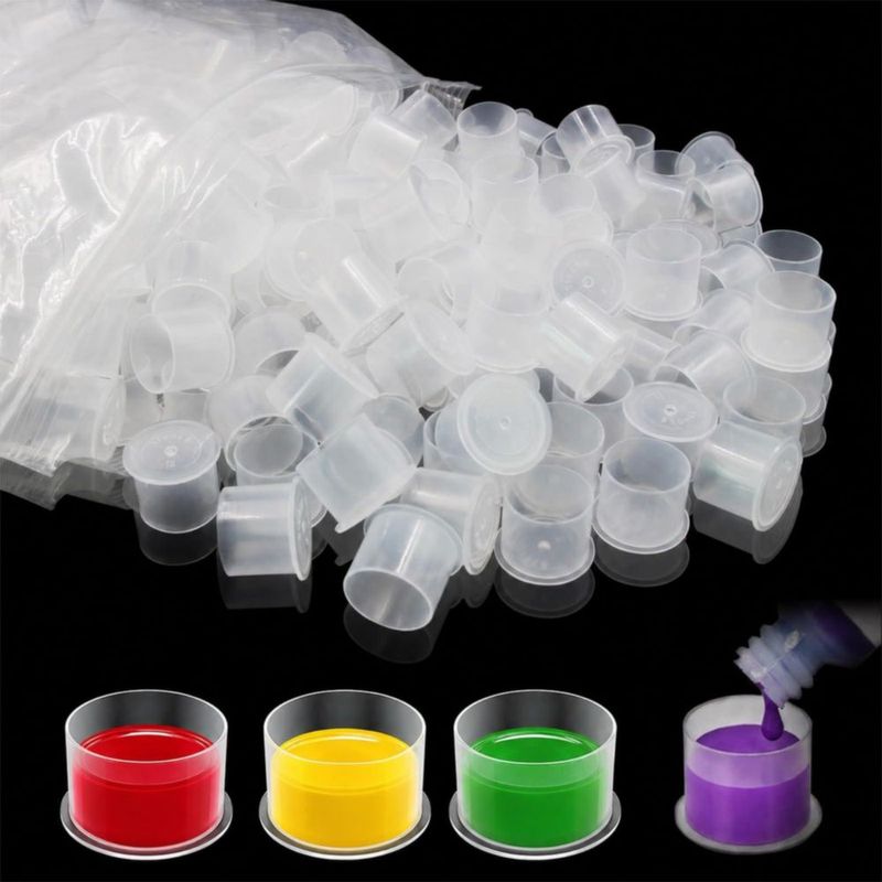 Cápsulas de tinta para tatuaje Narkysus 1000 piezas #17 mm desechables