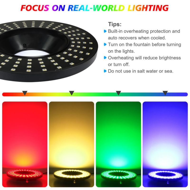 Luz de Fuente Goldlife 160 W RGBW 16000 lm IP68 30 m