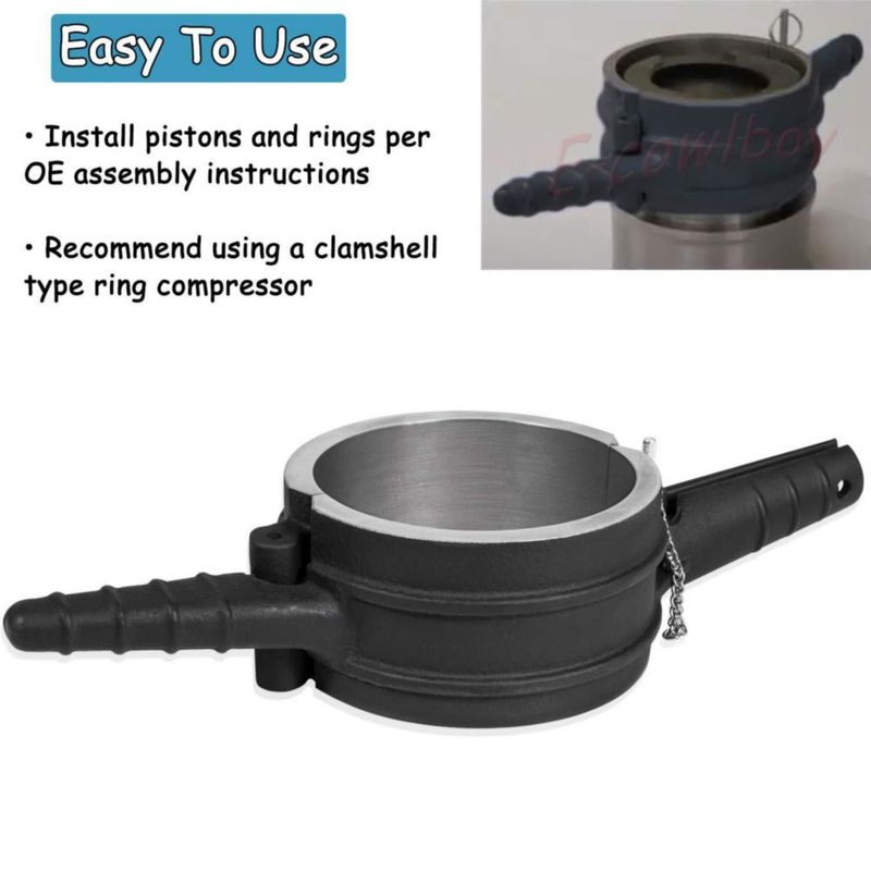 Kit de Compresor de Anillos de Pistón E-cowlboy 5.4" PT-7040