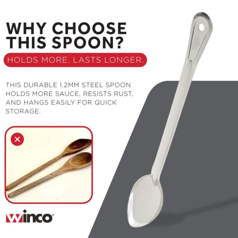 Cucharón de Glaseado Winco 33 cm Acero Inoxidable