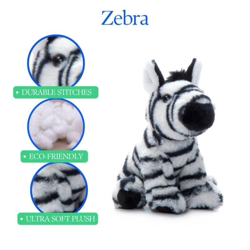 Peluche de cebra de 15 cm – The Petting Zoo