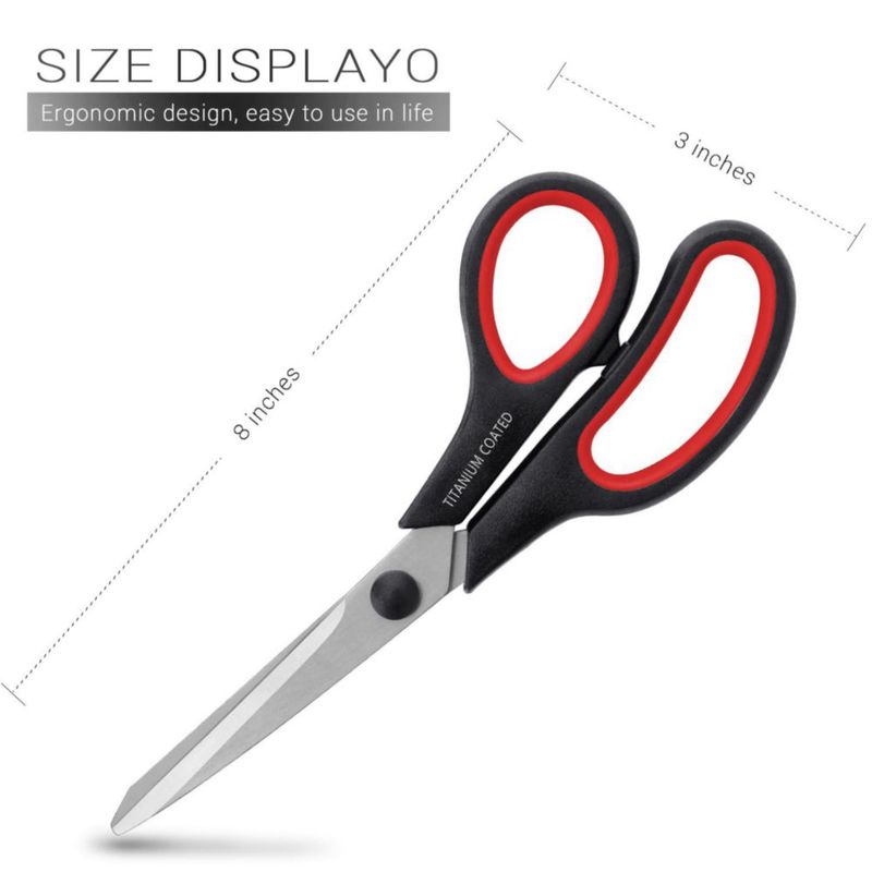 Tijeras Hutou 20 cm Recubiertas de Titanio Negro - 1 unidad