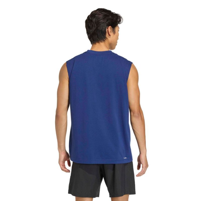 Camiseta sin mangas adidas X-Large azul oscuro