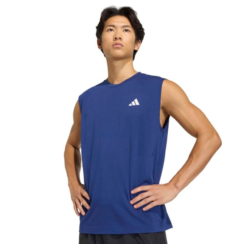 Camiseta sin mangas adidas X-Large azul oscuro