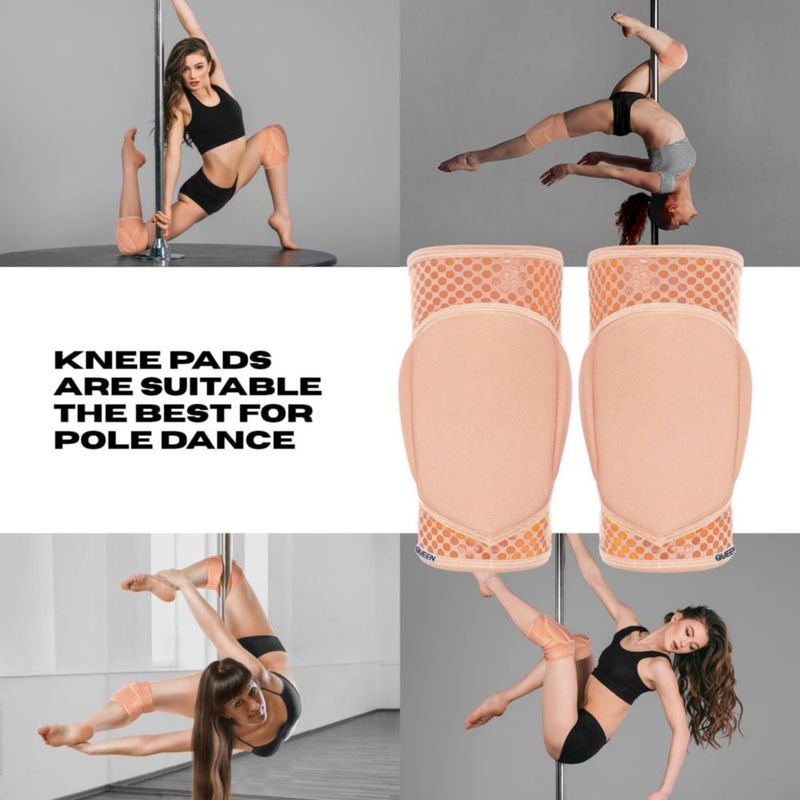 Rodillera Queen Wear XXL Latte Grip – Protección para Baile
