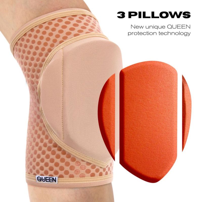 Rodillera Queen Wear XXL Latte Grip – Protección para Baile
