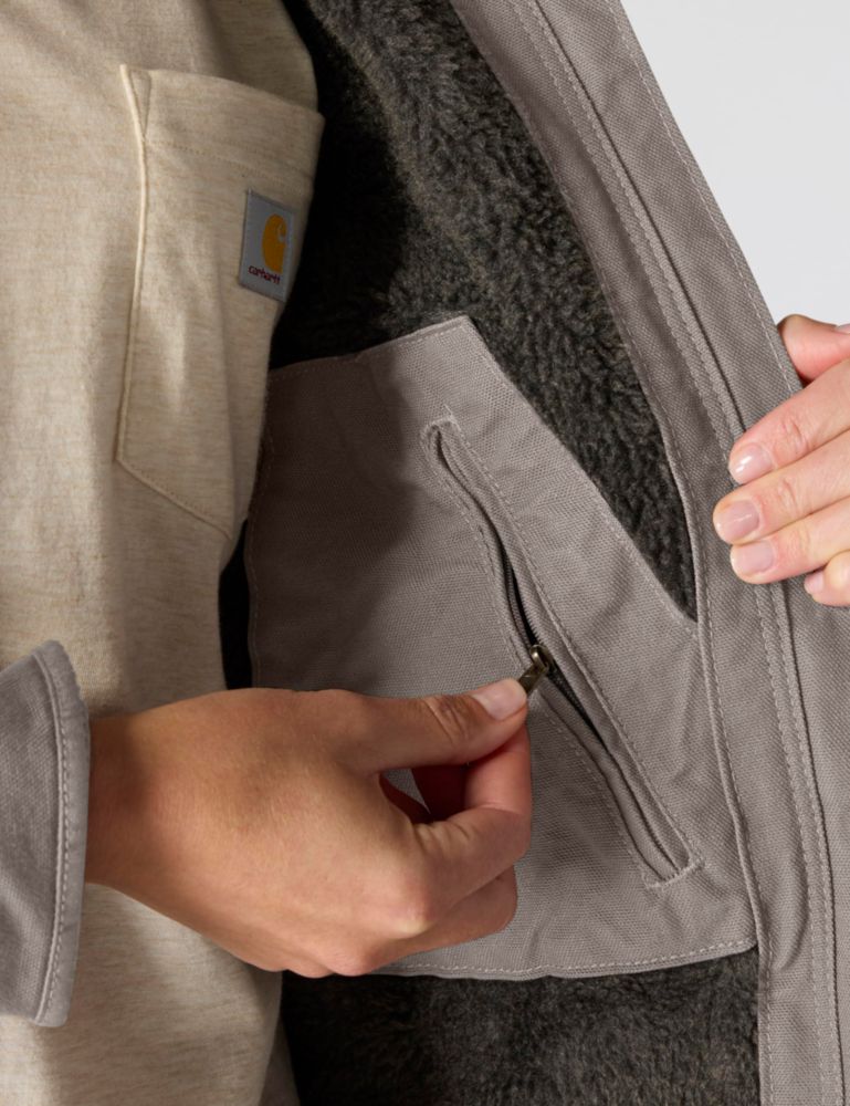 Abrigo Carhartt Iconic Washed Duck Talla XXL Gris Topo