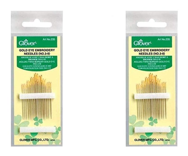 Agujas de bordado Clover n.º 3-9 paquete de 2