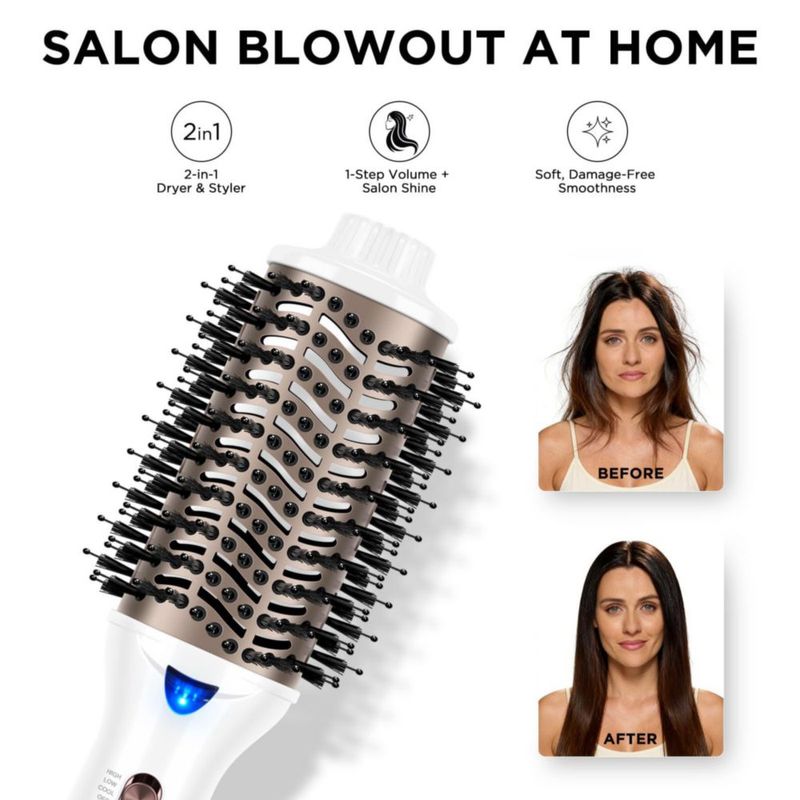 Cepillo Secador de Pelo Aima Beauty 60 mm Blanco 1 Paso