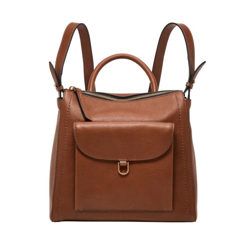 Bolso Fossil Parker LiteHide™ Cuero 25x10x23 cm Marrón