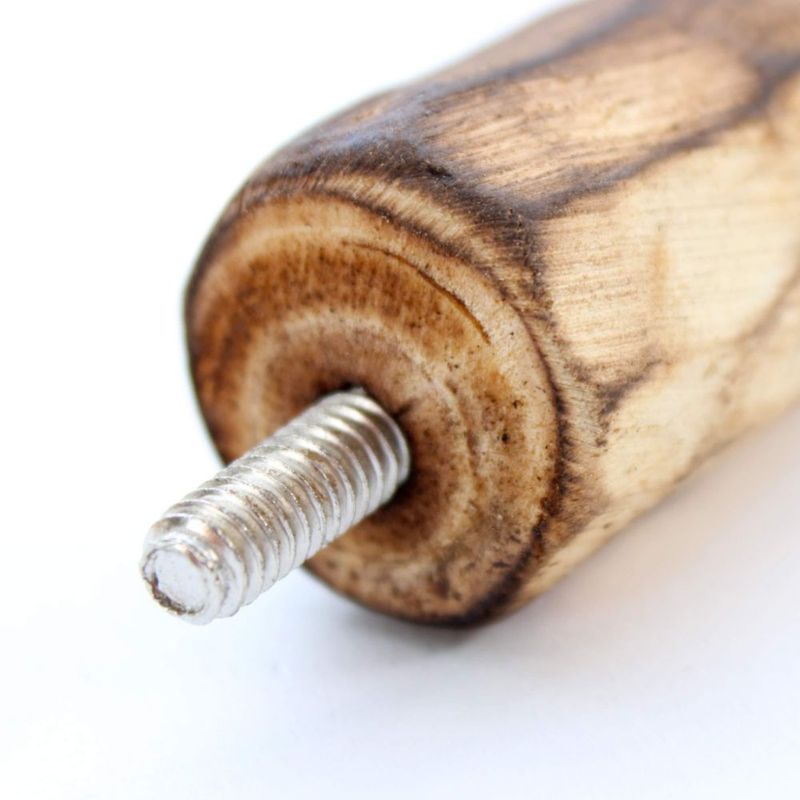 Posadero para pájaros Penn-Plax Medium de madera natural con tazones