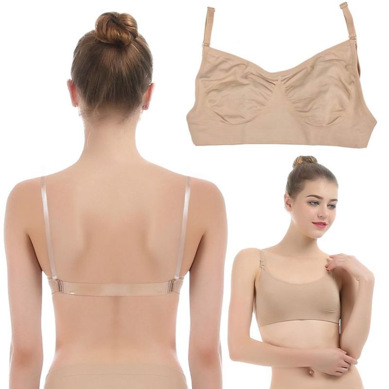Sujetador iMucci Ballet de Tirantes Transparentes sin Almohadilla
