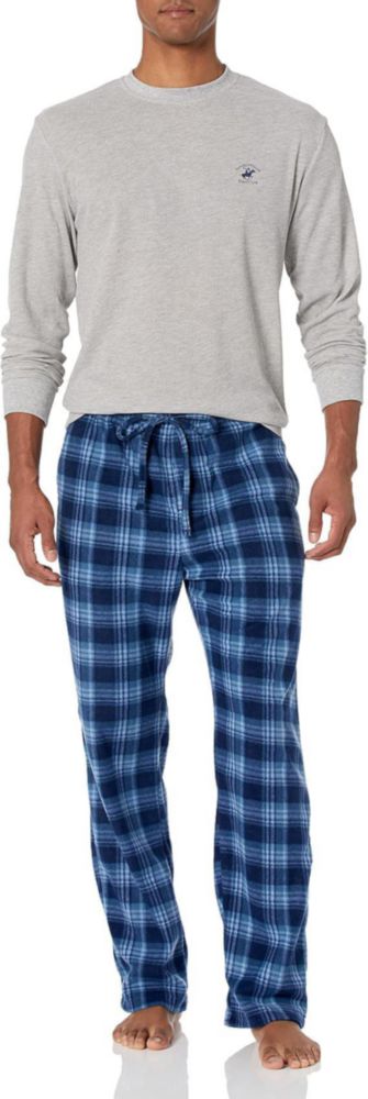 Conjunto de pijama Beverly Hills Polo Club X-Large gris/azul