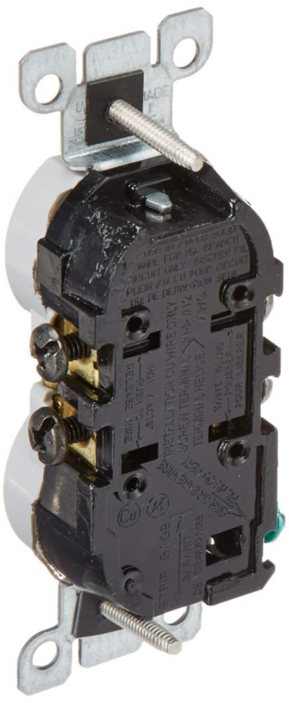 Enchufe eléctrico Leviton 15 A 125 V gris W5320‑T0G