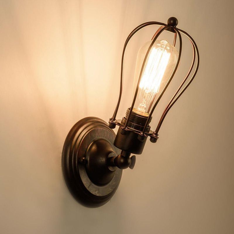 Aplique de Pared Luling 29 cm Ajustable Rústico en Bronce 110 V