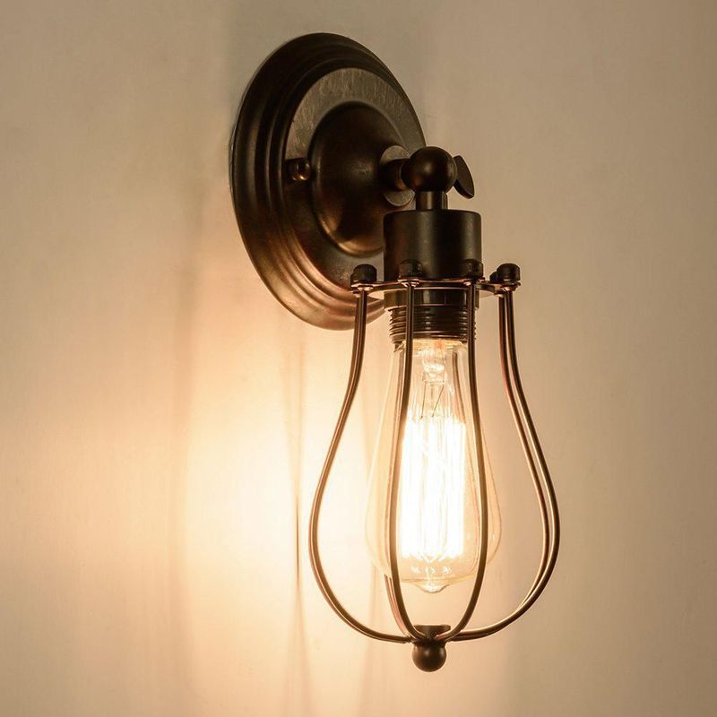 Aplique de Pared Luling 29 cm Ajustable Rústico en Bronce 110 V