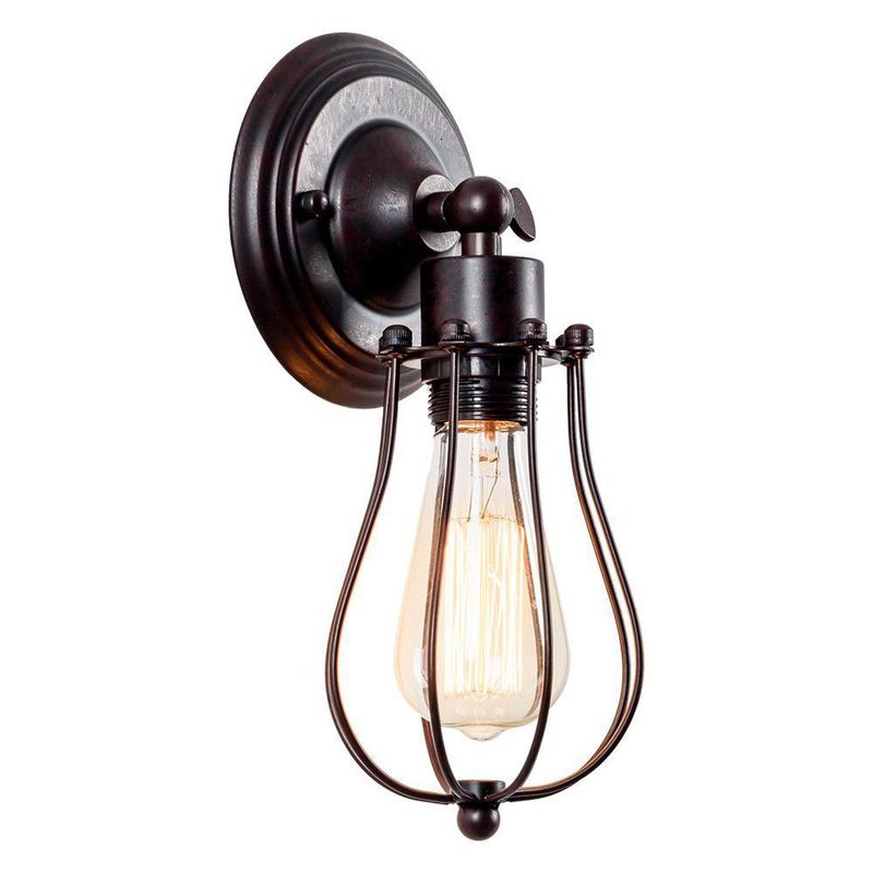 Aplique de Pared Luling 29 cm Ajustable Rústico en Bronce 110 V