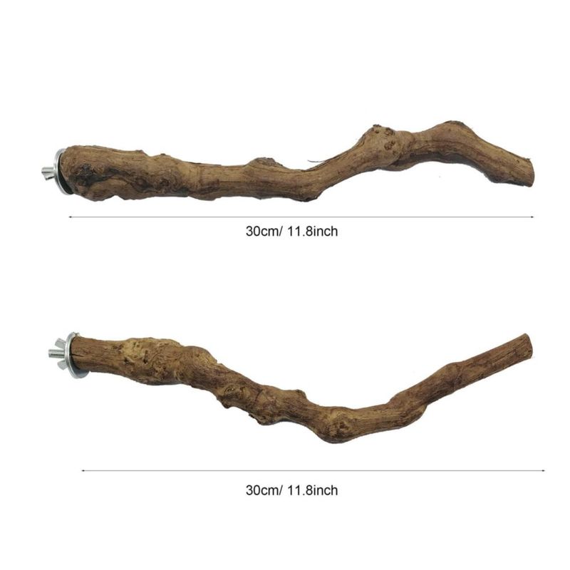 Percha de Vid para Pájaros Allazone 23‑30 cm – Pack de 4