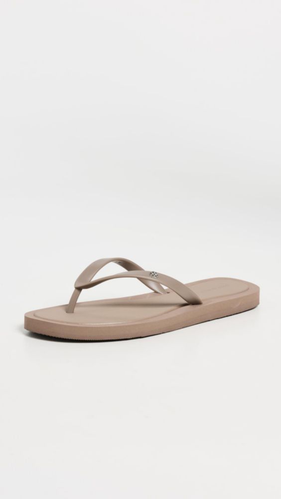 Sandalia Tory Burch Kira Acolchada Gris Montaña/Plateado US 5