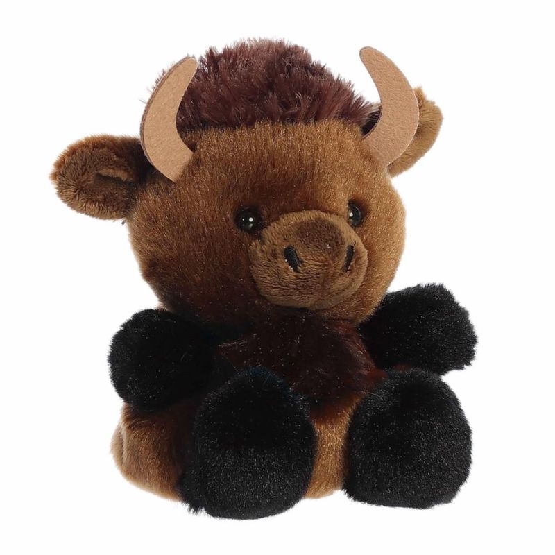 Peluche Aurora Billy Bison 10 cm Marrón