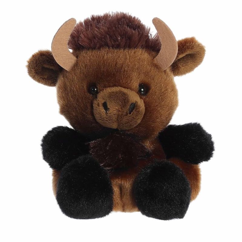Peluche Aurora Billy Bison 10 cm Marrón