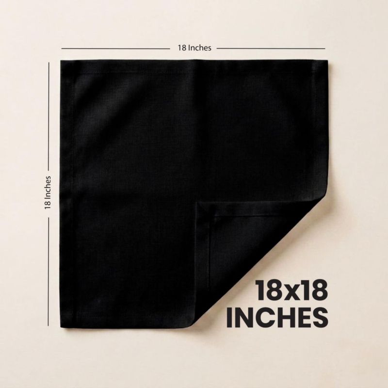 Servilleta de Tela Utopia Kitchen Negra 46 cm - Pack de 288