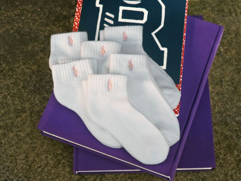 Calcetines Polo Ralph Lauren bebé 18-24 meses pack de 6 blanco y azul marino