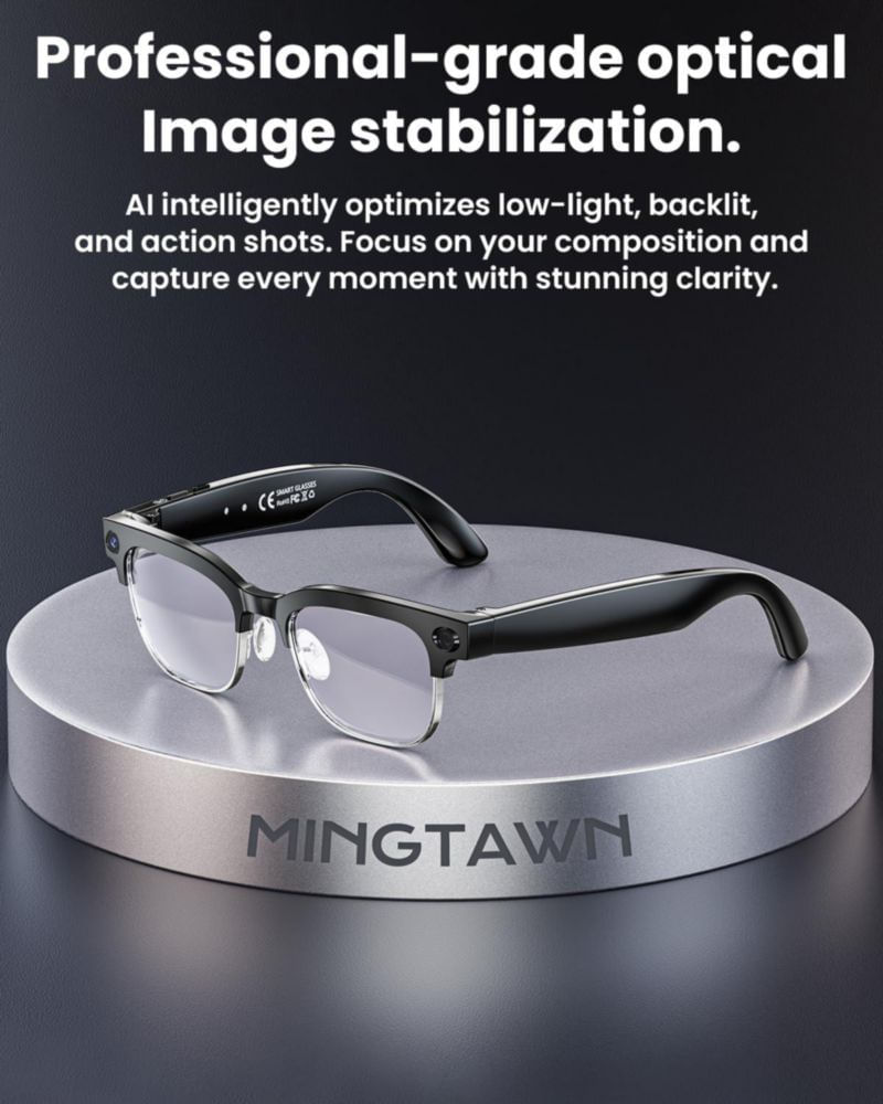 Lentes inteligentes Mingtawn 8MP con llamada BT cámara 4K HD IA