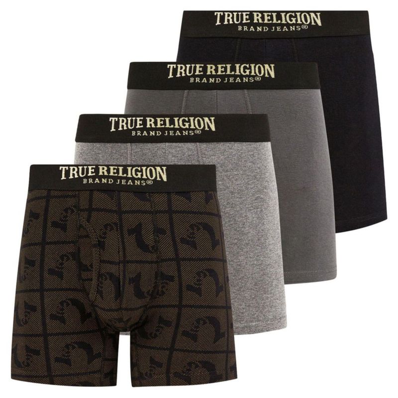 Bóxers True Religion para hombre algodón pack de 4 camuflaje