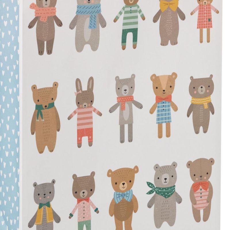 Bolsa de Regalo Hallmark XL 38 cm Osos y Conejitos con Papel de Seda