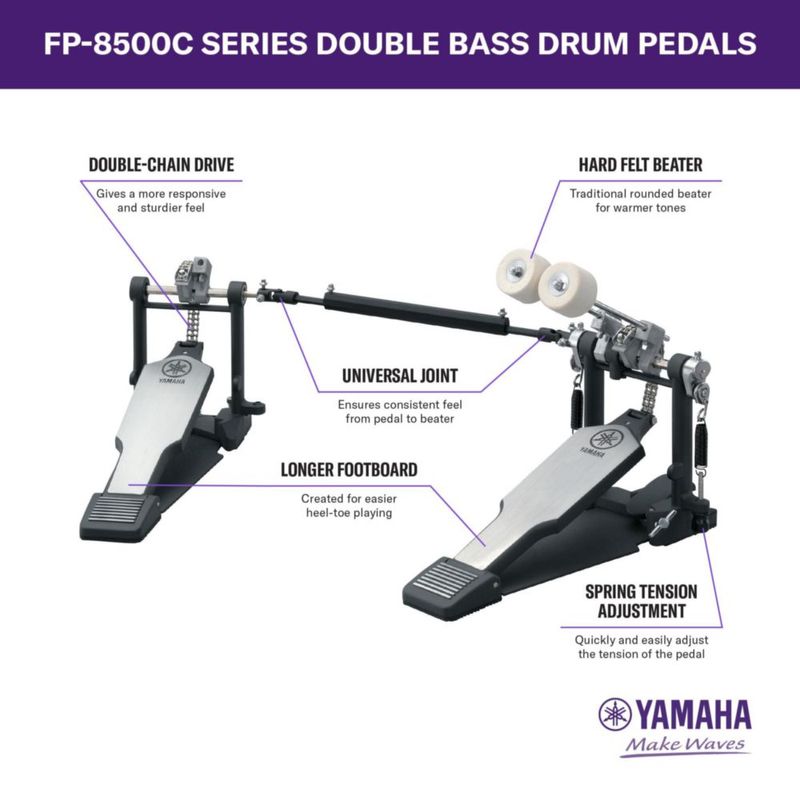 Pedal de pie Yamaha DFP-8500C de doble cadena