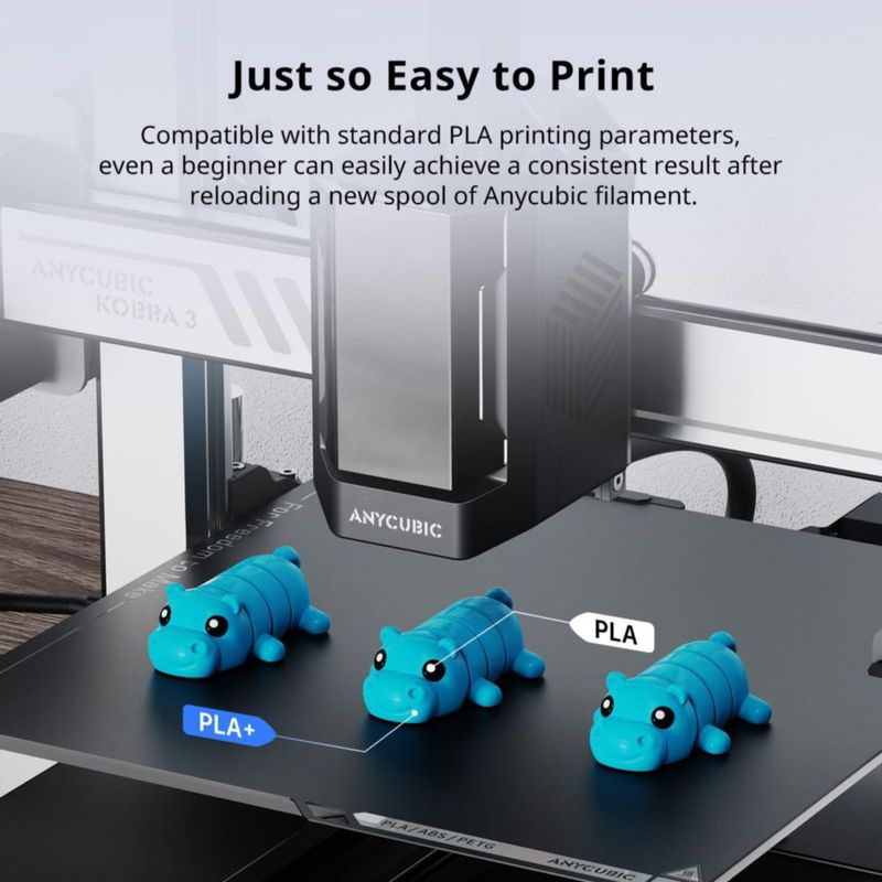 Filamento 3D ANYCUBIC PLA Plus 175 mm 1 kg Rojo