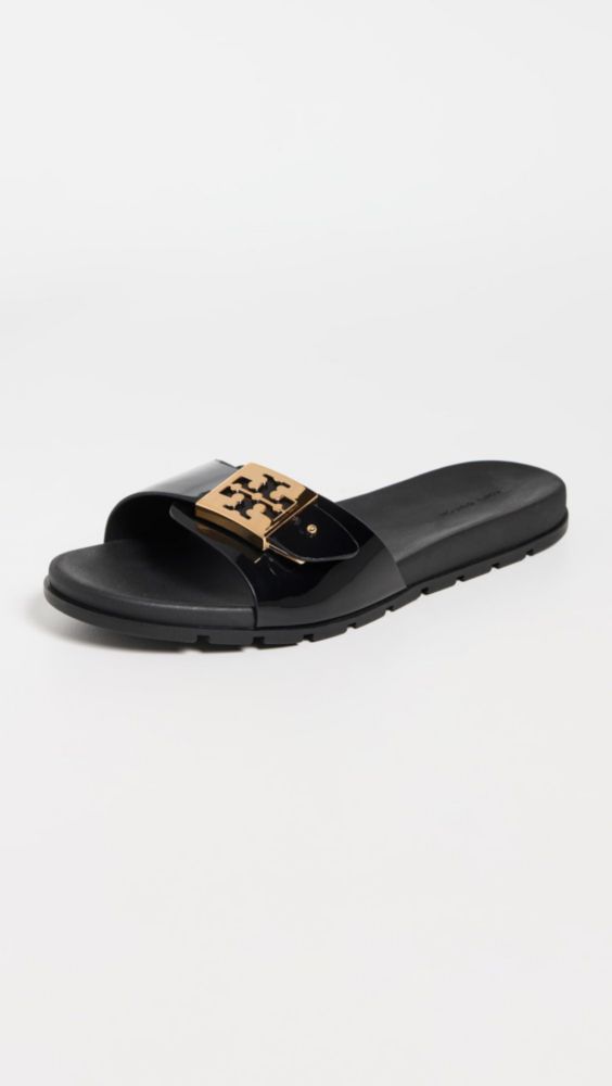 Sandalia Tory Burch 11 Mediana Negro/Oro