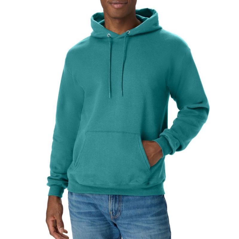 Sudadera con capucha Hanes talla S color Spanish Moss de forro polar