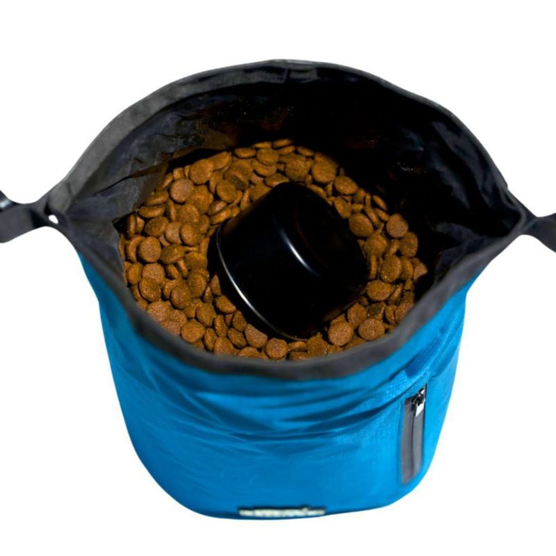 Bolsa de viaje para comida de perro Callieco 32 tazas impermeable azul